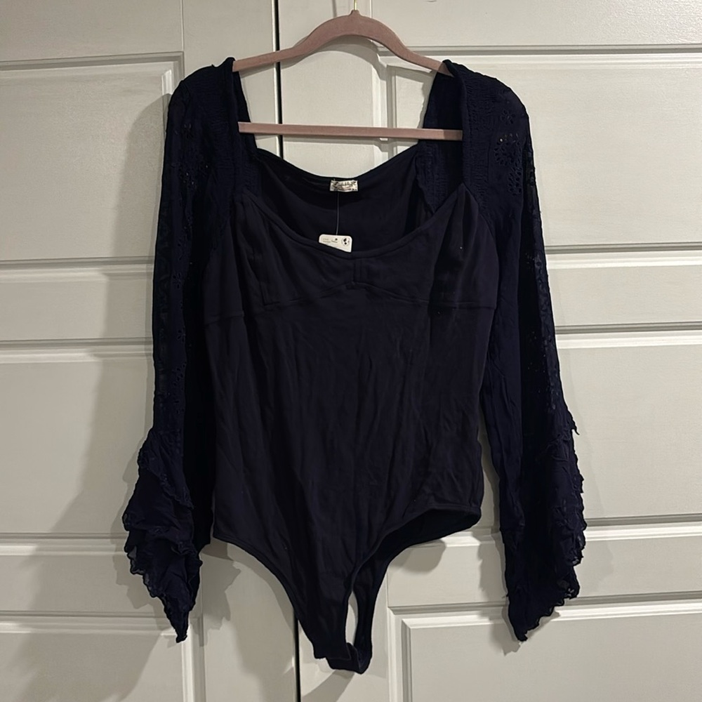 NWT Intimately by Free People Navy bodysuit